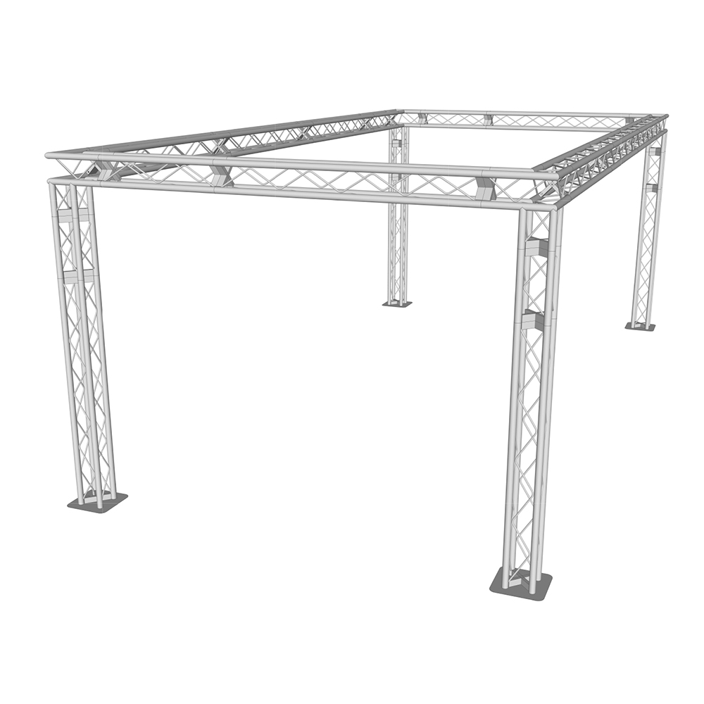 4x8x3m Aluminium Quad Truss Box System Stage Concepts