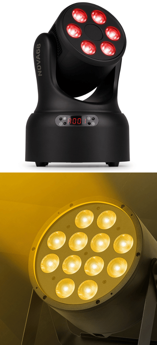 BeamZ NOVA68-BK Compact Moving Head Wash Light