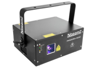 Black stage laser light with control panel and mounting bracket