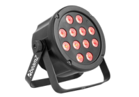 Black LED wash light with multiple red diodes and adjustable mounting bracket