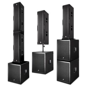 rcf column array speakers