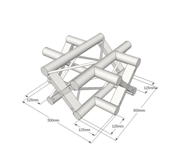 Square Truss 4 Way Junction