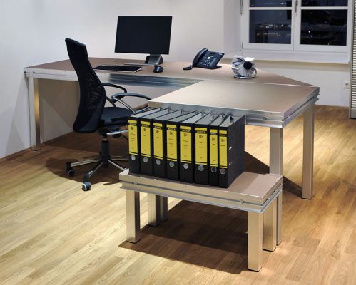 Large PC Workstation Office Desk Large PC Workstation Office Desk