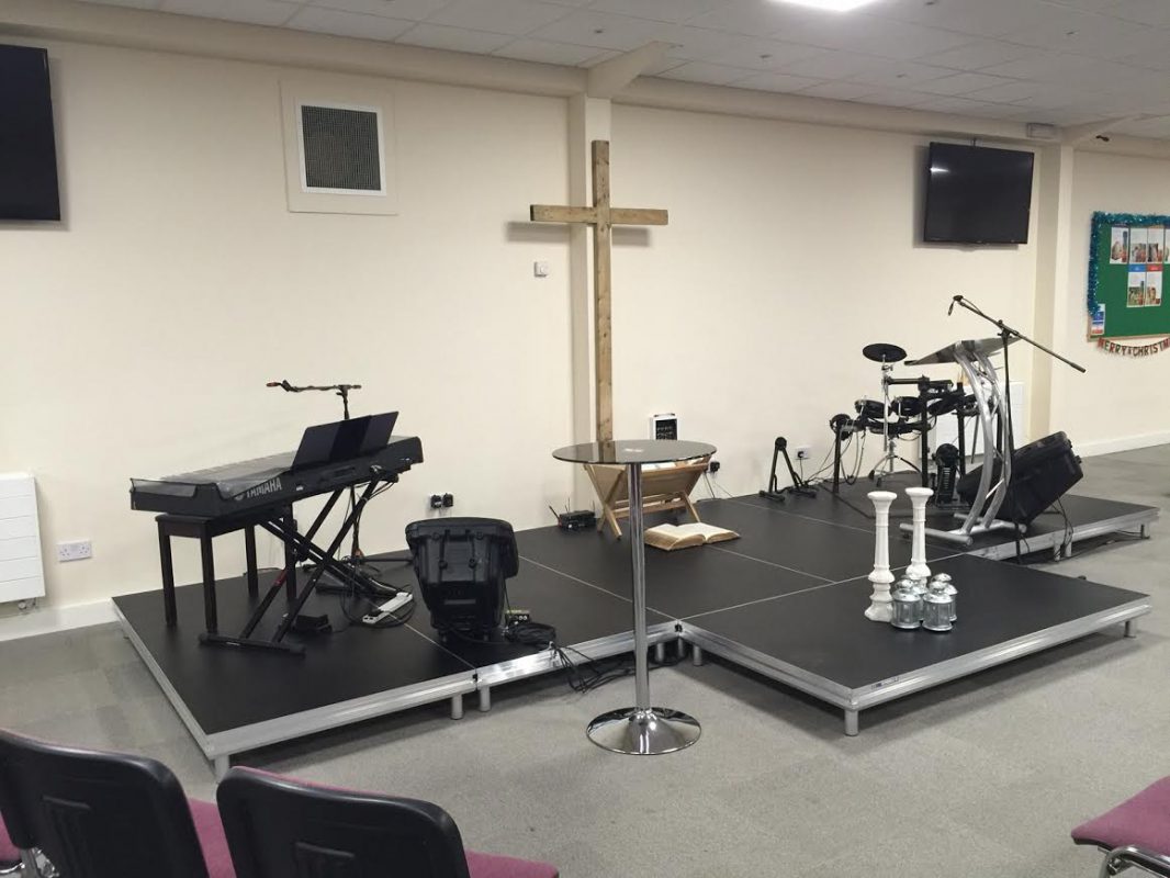 Portable stages for churches