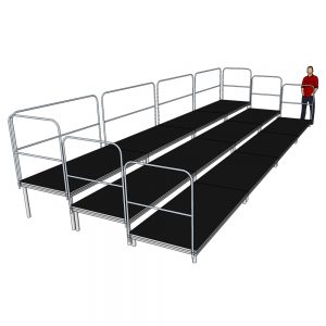 8m x 3m Tiered Seating Choir Riser System