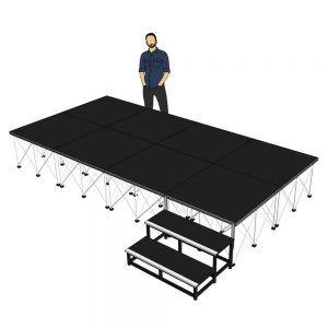 Portable Stage 4m x 2m x 600mm
