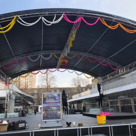 Brunswick Centre Festival Stage Build