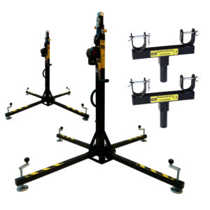 2 x SIGMA-40 Telescopic Truss Lifts + AM3502 Truss Support Adapters