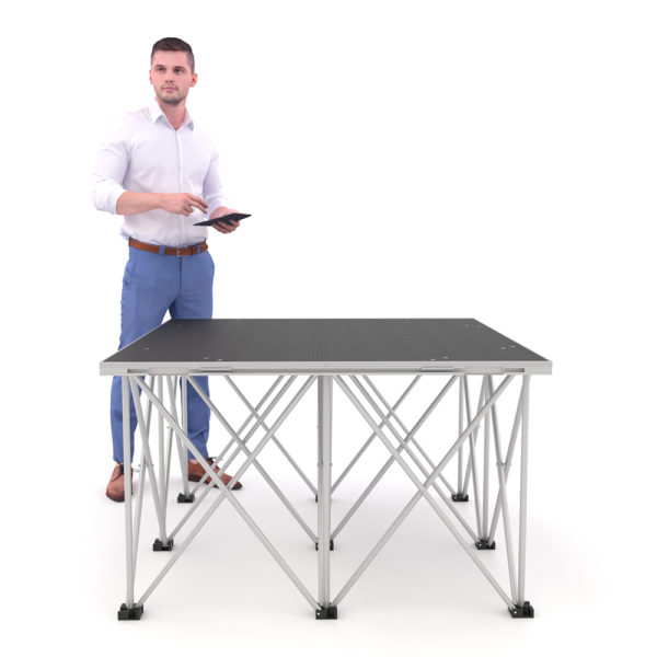 PD RD750 1m x 1m x 60cm Portable Stage Platform Riser System