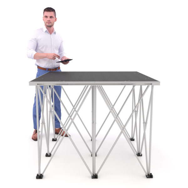 PD RD750 1m x 1m x 80cm Portable Stage Platform Riser System