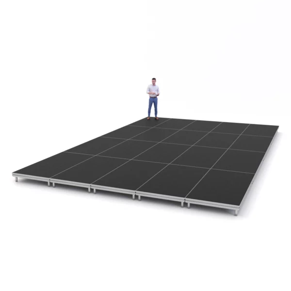 8m x 5m Portable Stage System with 200mm Height