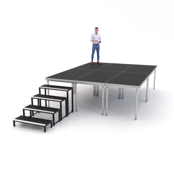 4m x 3m Portable Stage System with 1000mm Height
