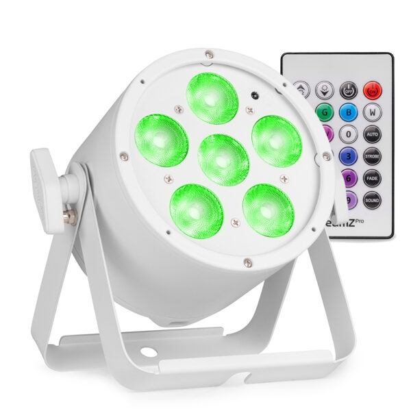 BeamZ ProPar BAC322W LED Par Can Light – 6x 10w White