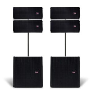 Studiomaster V6A Active Line Array System with Pole Mount